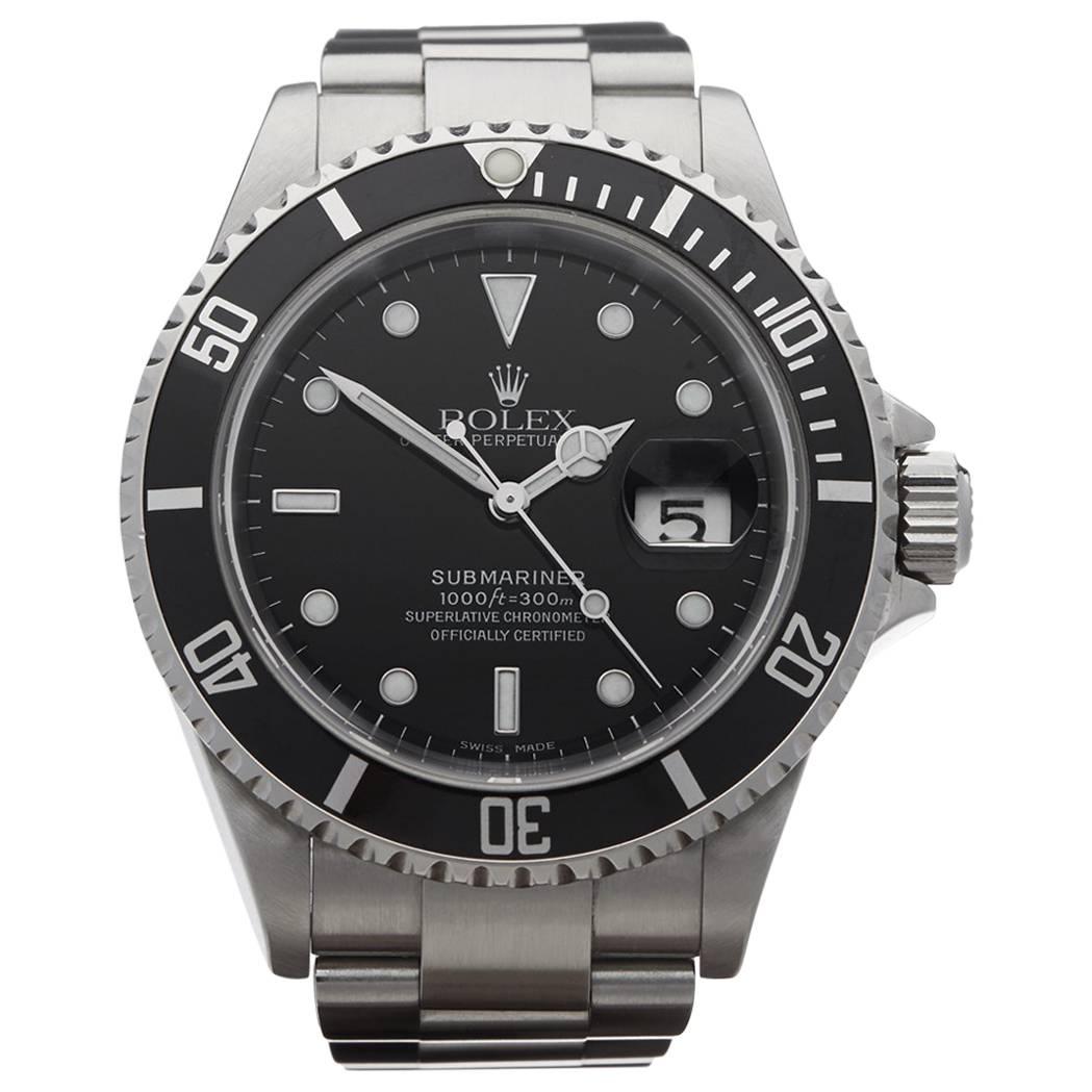 Rolex Stainless Steel Submariner Automatic Wristwatch