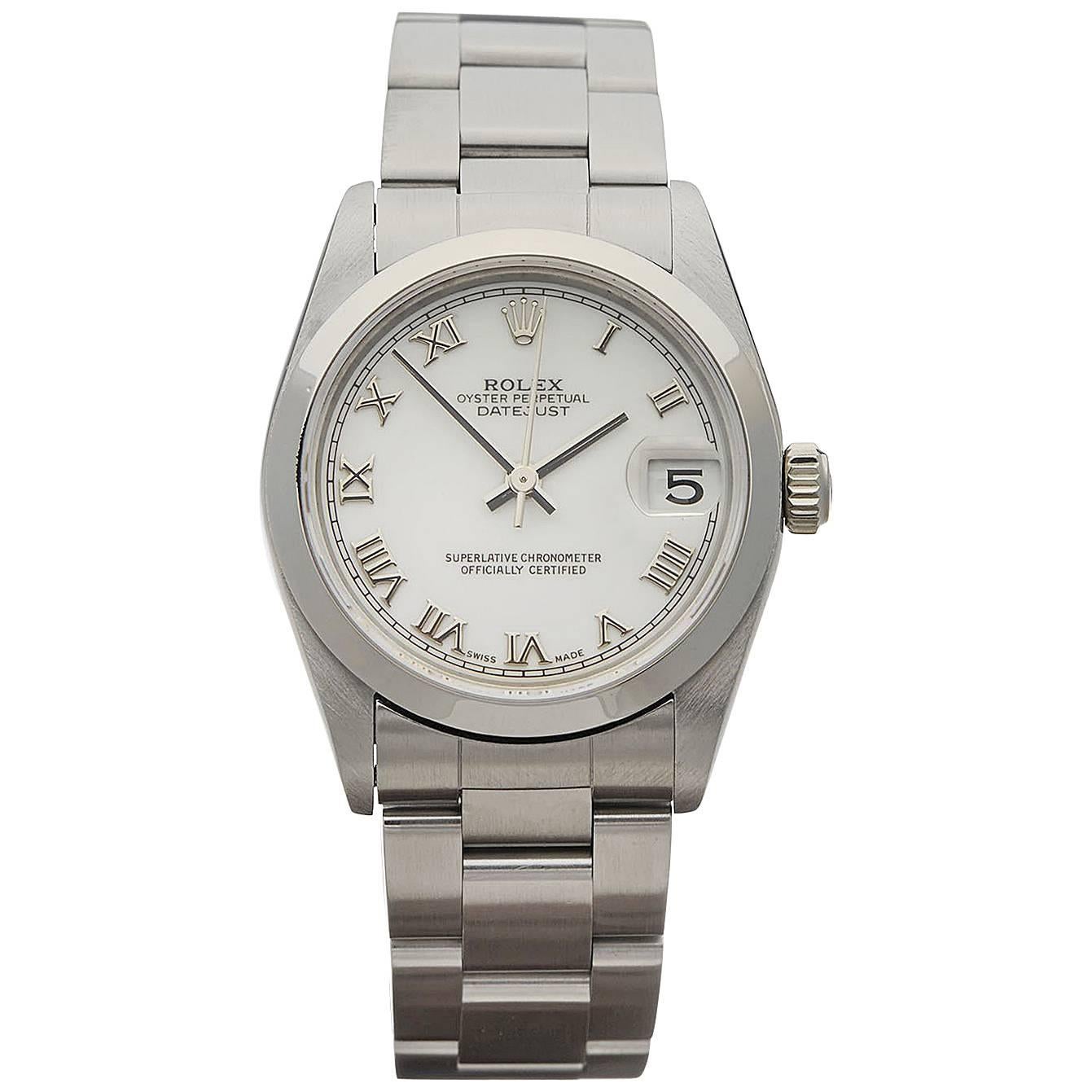 Rolex Ladies Stainless Steel Automatic Wrist Watch