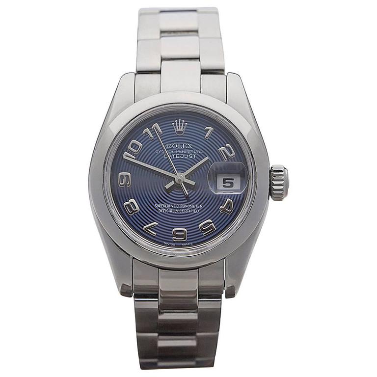 Rolex Ladies Stainless Steel Datejust Automatic Wrist Watch For Sale at