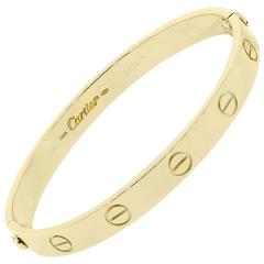 Cartier Gold Size Love Bangle Bracelet