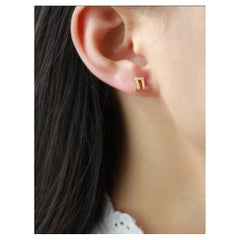 Pendientes de oro macizo de 14 quilates con notas musicales Regalo de joyería para amantes de la música.