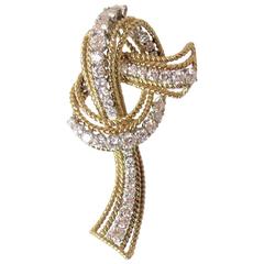 1960s Mcteigue New York Diamond Knot Pin