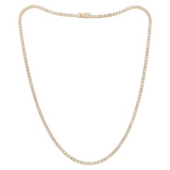 Diana M 14Kt Yellow Gold 6.00 Ct Diamond Tennis Necklace