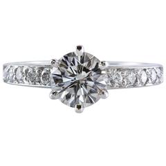 solitaire ring tiffany engagement carat diamond round platinum rings jewelry