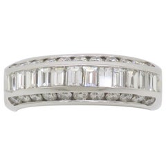 Baguette & Round Diamond Band