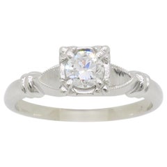 Solitario con diamante vintage