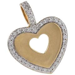 Poiray Diamond Gold Heart Pendant