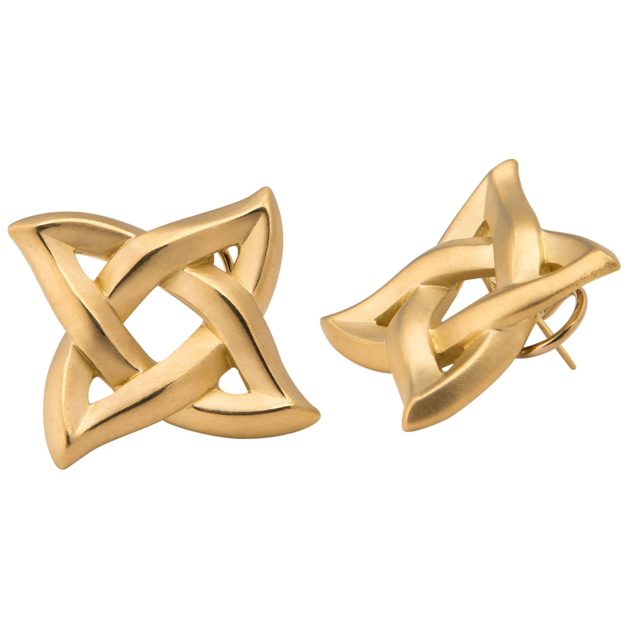 Angela Cummings Geometric Gold Earrings