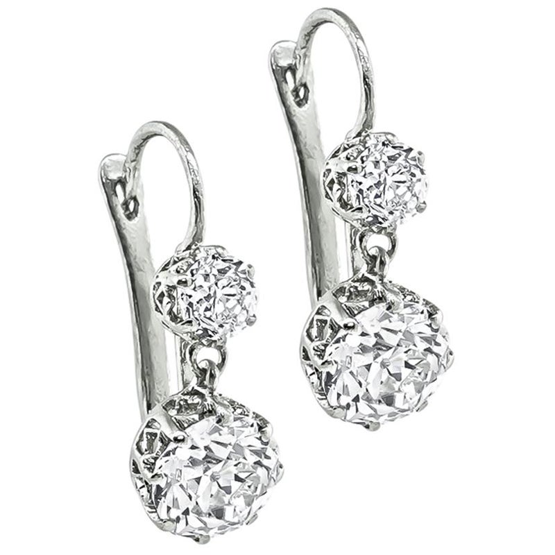 3.93cttw Diamond Dangling Earrings