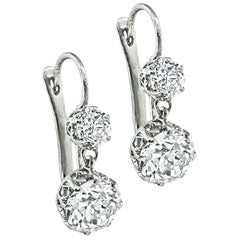 Pendientes Colgantes de Diamantes de 3,93 ctw