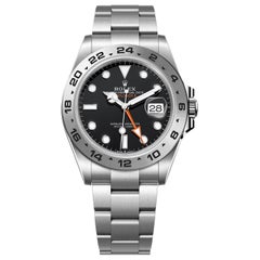 Rolex Explorer II 42mm Automatic Black Orange Dial Oystersteel Mens Watch 226570