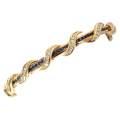Charles Krypell Sapphire and Diamond Yellow Bracelet