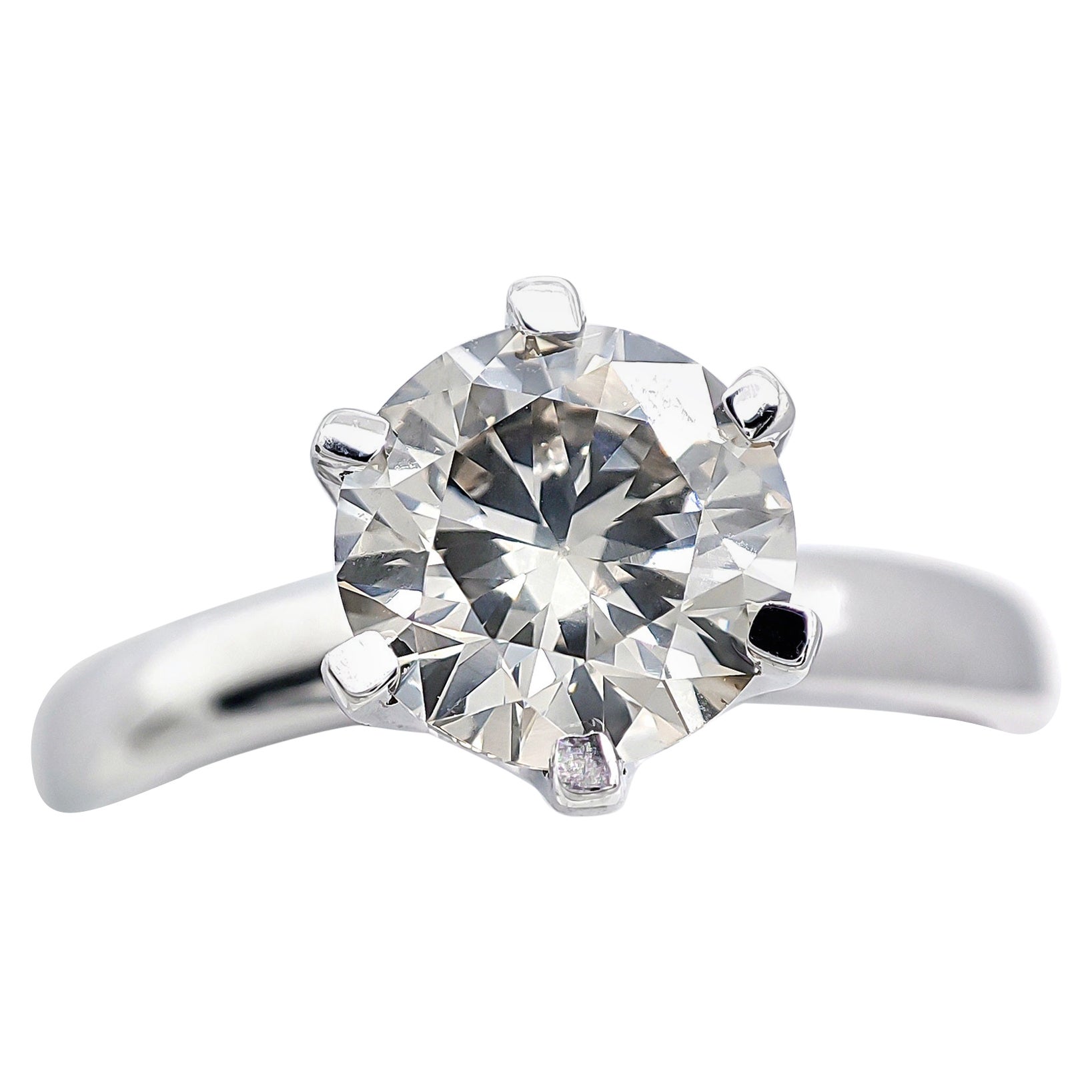 IGI Certified 1.13 Fancy Light Yellow Green Diamond Ring 14k Gold