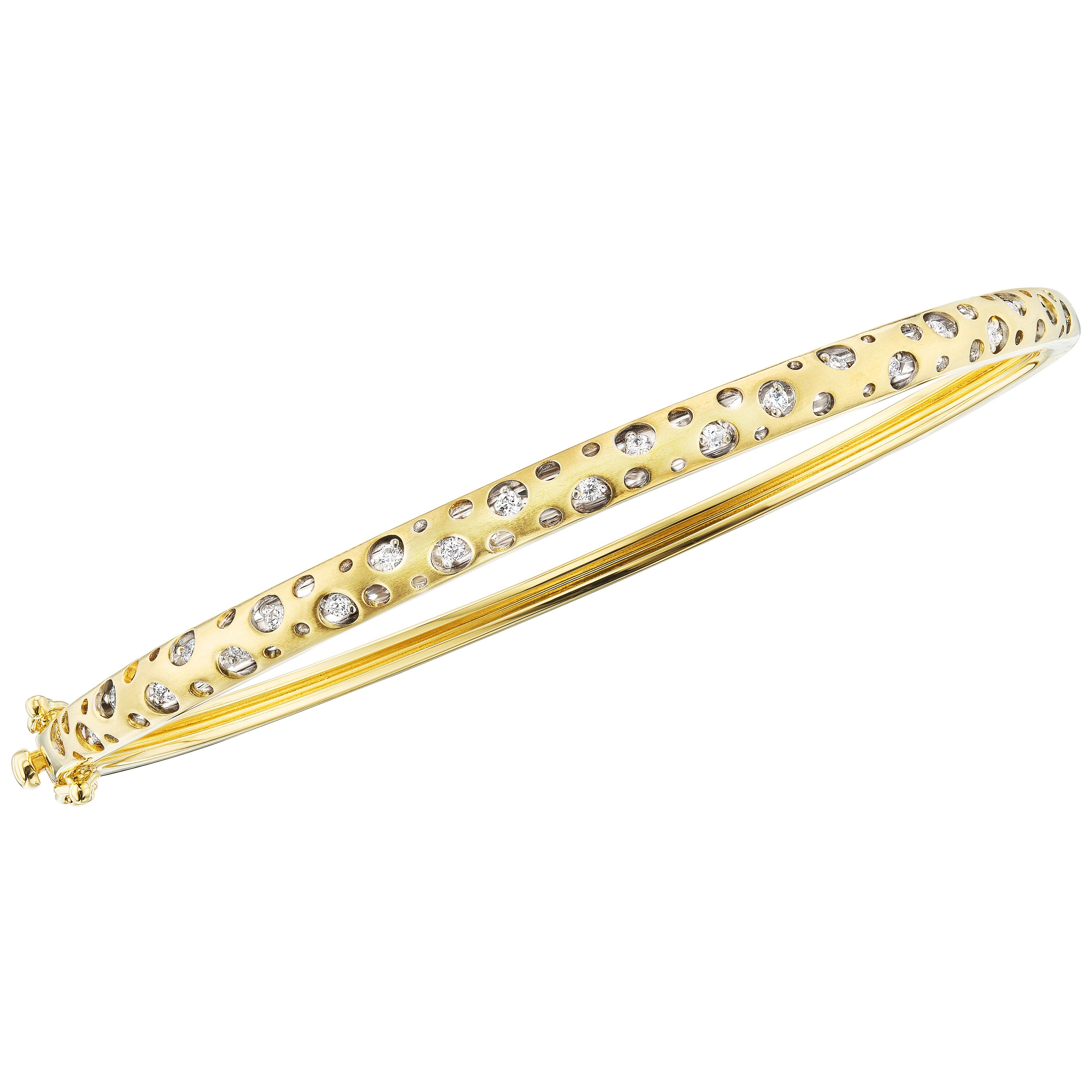 18kt. Petite Diamond Bangle Bracelet