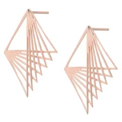 Used 14K Solid Gold Cascade Earrings Gold Designer Jewelry For Women Designer Gift