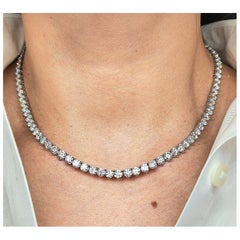 24.10 ct Diamond Tennis Necklace