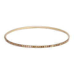 Bracelet Chic Cognac Diamants Or Rose 18k pour Elle