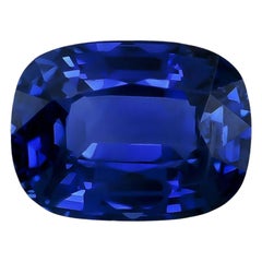 Zafiro azul natural no calentado de Sri Lanka Gema de 4,02 quilates con informe GIA