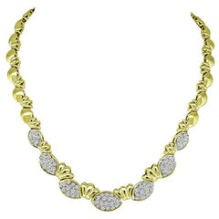 3.35ct Diamond Gold Necklace