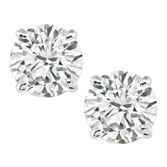 Orecchini con diamanti da 3.03cttw certificati GIA