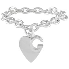 Gucci Silver Heart Chain Bracelet