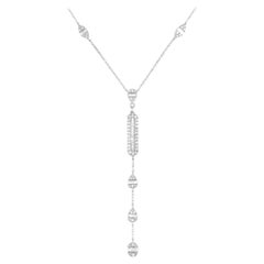 14K White Gold 0.90ct Diamond Necklace