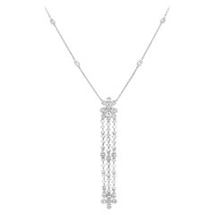 14K White Gold 2.0ct Diamond Necklace