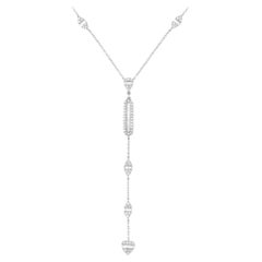 14K White Gold 0.70ct Diamond Necklace