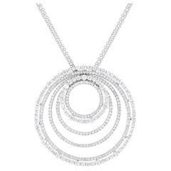 Bucherer Collier circulaire en or blanc 18 carats avec diamants de 4,25 carats