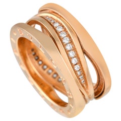 Bvlgari B.zero1 Design Legend 18K Rose Gold Diamond Ring