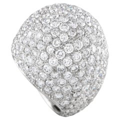 Casato 18K White Gold 13.31ct Diamond Dome Ring