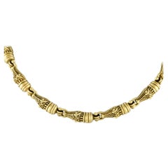 Kieselstein-Cord 18K Yellow Gold Alligator Necklace