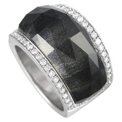 Stephen Webster Crystal Haze 18K White Gold 0.60ct Diamond and Crystal Ring