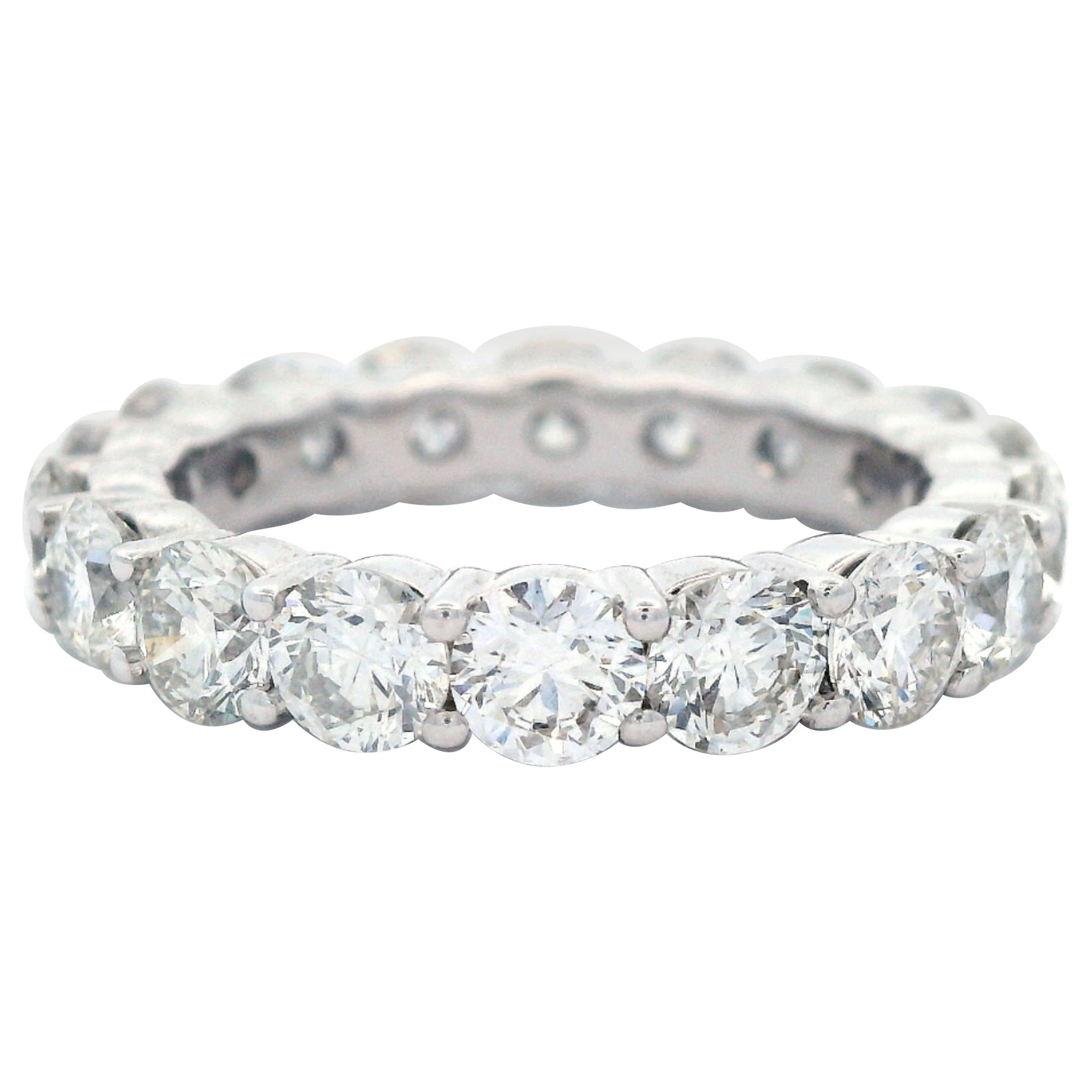 Alexander Beverly Hills 4.23ct Eternity Band 18k White Gold s.6.50