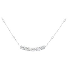 Alexander Beverly Hills Collar Colgante de Diamantes Ovalados 1,69 ct Oro Blanco 18k