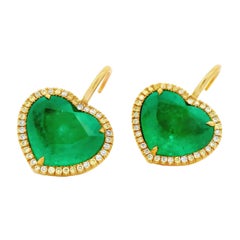 Alexander Beverly Hills Orecchini con smeraldo colombiano e diamanti gialli 11,55ct 18k