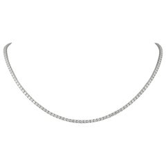 Alexander Beverly Hills 10,96ct D-F VVS Diamond Tennis Necklace Oro bianco 18k