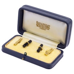 18 Karat Gold & Onyx 'Baton' Cufflinks by Boucheron