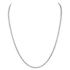 Alexander Beverly Hills 11.66ct Diamond Tennis Necklace White Gold 24in