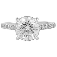Alexander Beverly Hills GIA 2.03ct F VVS2 Round Diamond Ring 18k