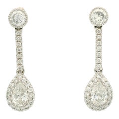 1.07 Carats diamond earrings
