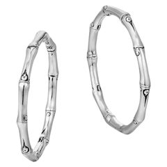 John Hardy Bamboo Medium Hoop Earring EB5433