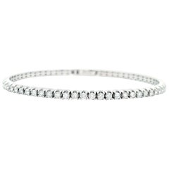 Alexander Beverly Hills 2.38ct Diamond Flexible Tennis Bangle Bracelet Gold