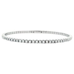 Alexander Beverly Hills 2.33ct Diamond Flexible Tennis Bangle Bracelet Gold