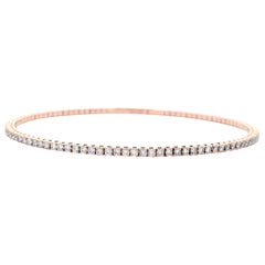 Alexander Beverly Hills Bracciale Tennis Flessibile con Diamante 1.61ct Oro Rosa