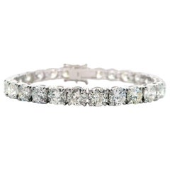 Alexander Beverly Hills Bracelet tennis 18 carats avec diamants 26,75 carats « Avg 0,99 carat »