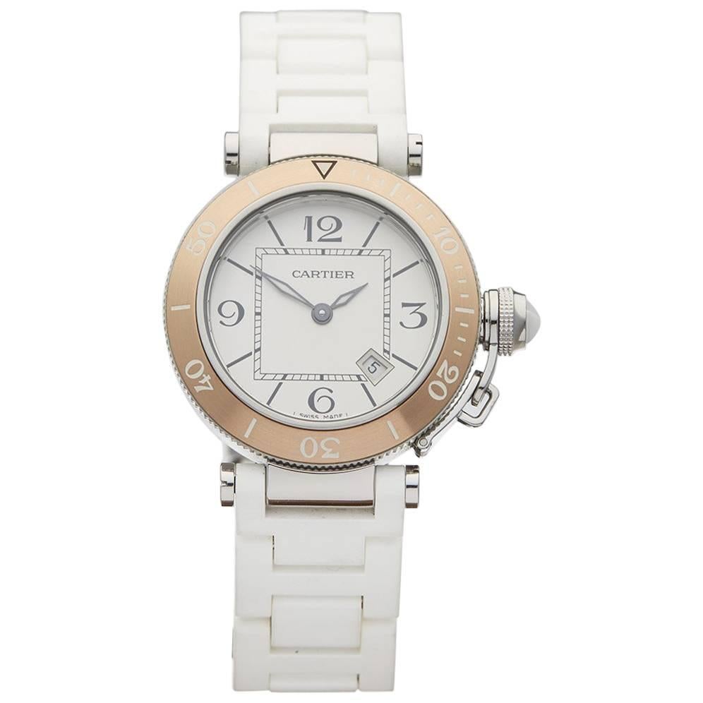 Cartier ladies Miss Pasha seatimer Quartz Wristwatch Ref 3025 