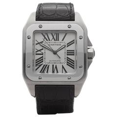 Cartier Stainless Steel Santos Automatic Wristwatch Ref W3234