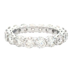 Alexander Beverly Hills 3.52ct Round Eternity Band 18k White Gold s.5.75