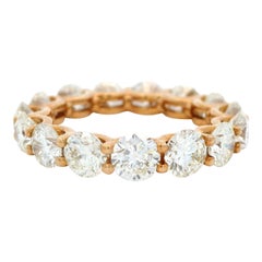 Alexander Beverly Hills 4.75ct Round Diamond Eternity Band 18k Yellow Gold 5.50